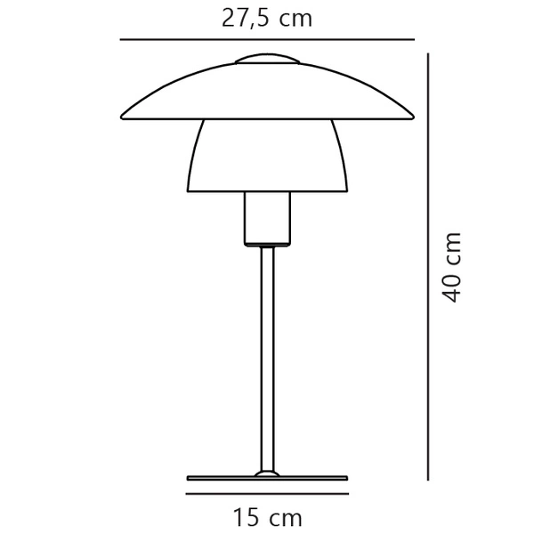 Lampa stołowa VERONA E27 15W Szkło | Czarny