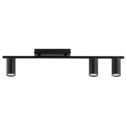 Lampa sufitowa ALFA KANON CZARNA 3xGU10 68cm | 62547