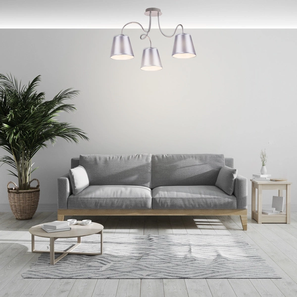 Lampa sufitowa LUK 33-70746, chromowa, 3x40W E14