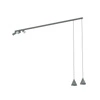  Lampa wisząca FOURTY V wys.130cm dług.150cm GU10+miniGU10| Umbra gray 11472