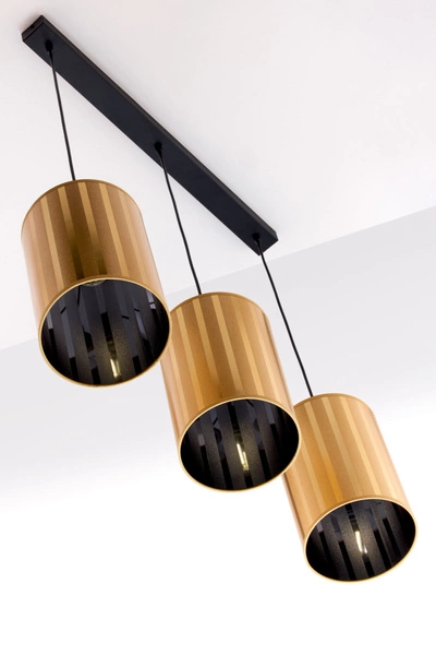 Klasyczna Lampa wisząca CORTINA wys. 100cm 3xE27 15W IP20 | złoty