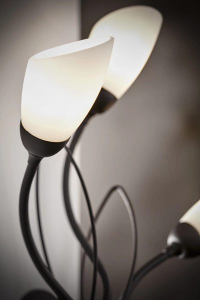 Klasyczny Kinkiet GLORIOSA wys. 44cm 3xG9 14W IP20 | czarny mat