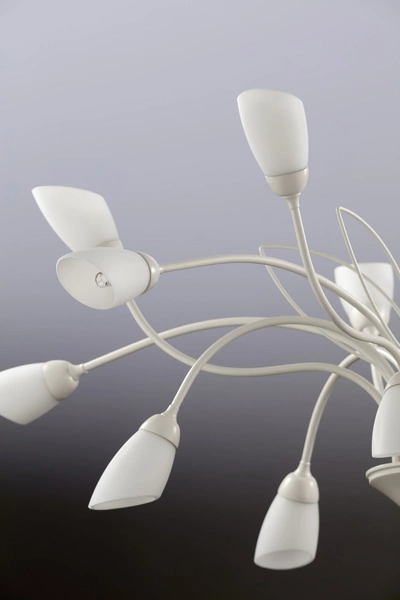 Klasyczny Żyrandol GLORIOSA wys. 165cm 15xG9 14W IP20 | piaskowo-szary