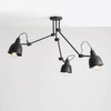 Aldex Lampa sufitowa AIDA 3, 842PL_E, czarna, 3x60W E27