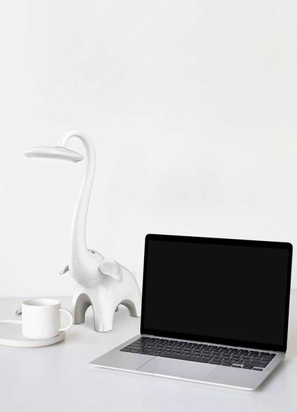 Lampka biurkowa K-BL1603 BIAŁY z serii SŁONIK