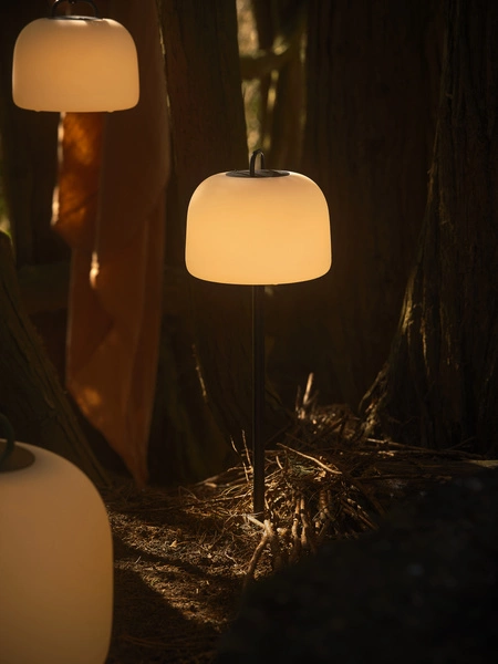 Lampa z przenośna na akumulator KETTLE LED 2700K Biała ciepła Plastik | Biały