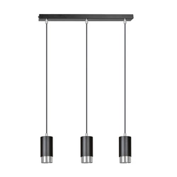 Lampa wisząca Emibig FUMIKO 3 BL/CHROME 816/3