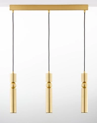 Nowoczesna Lampa wisząca ALAS wys. 120cm 3xG10 14W IP20 | Złoty