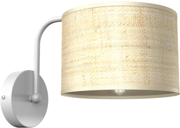 Kinkiet MARSHALL, MLP7482, biały/rattan, 1x60W E27