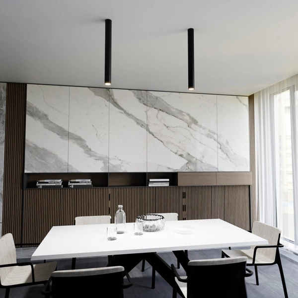 Lampa sufitowa Emibig TECNO 1XL Czarny oprawa oświetleniowa 1316/1XL