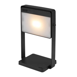 Lampa z przenośna na akumulator SAULIO LED 3000K Biała ciepła Aluminium | Czarny