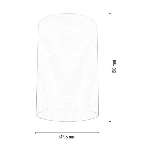 Klosz do lamp BOSCO E27 Białe Szkło G0770