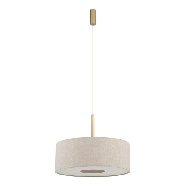 Lampa wisząca SANTANA M E27 wys.130cm szer.50cm | Kremowy 11652