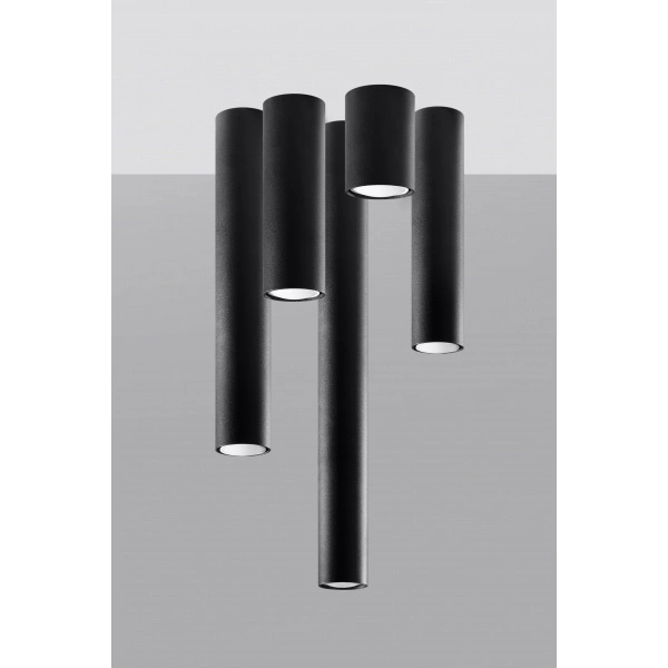 Plafon LAGOS 10 SL.1000 czarny 1xGU10