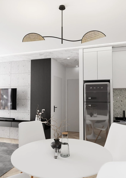 Lampa sufitowa Emibig LOTUS 2 BL NATURAL 1463/2