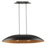 Stylowa lampa wisząca GONDOLA M 40635 2xE27 | czarny miedziany