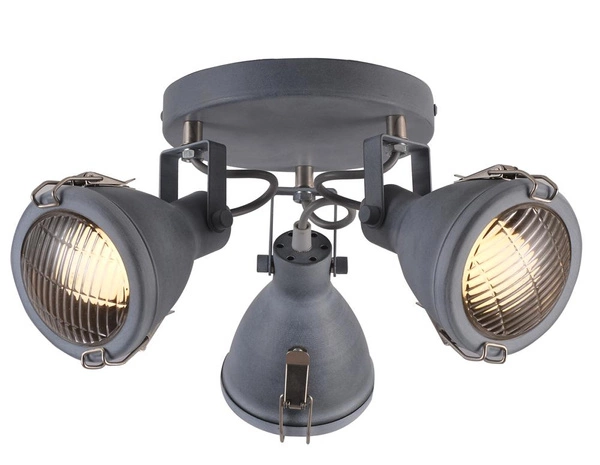 Lampa sufitowa CRODO plafon 98-71132 3xE14 szara
