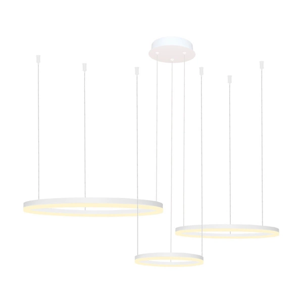 Azzardo HALO PENDANT 80+60+40 CCT BK + REMOTE CONTROL 4972