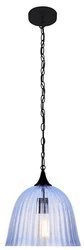 Lampa wisząca VASE 31-77738 klosz szklany niebieski 1x60W E27