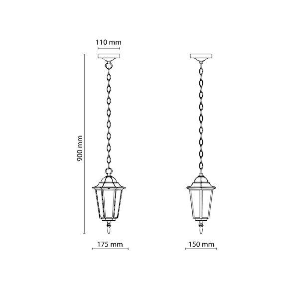 ARRAIA GOLD LAMPA WISZĄCA 1XE27