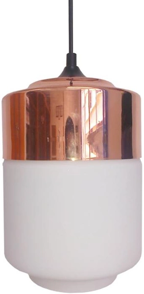 Lampa wisząca MASALA 31-37633 biała z miedzianą nakładką 1x60W E27