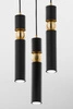 Nowoczesna Lampa wisząca ALAS wys. 35-136cm 3xG10 14W IP20 | Złoty
