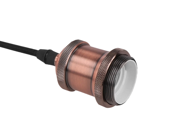 Lampa zwieszana 1xE27 aluminium - antyczna miedź