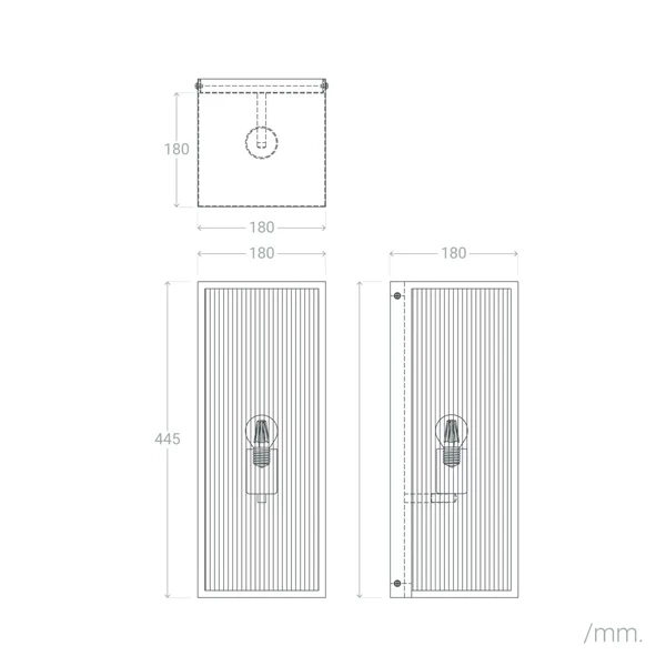 Kinkiet Ścienny zewnętrzny Czarny Klasyczny E27 Abruzzo Michael E27 45cm