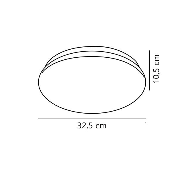 Lampa sufitowa MÁNI LED 3000K Biała ciepła Metal | Biały