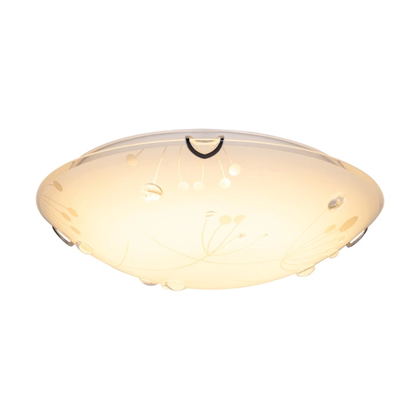 Lampa sufitowa Maryland w zestawie 1xLED Zintegrowany 2600lm 2700K 30W Chrom Metal/Biało-Przezroczyste Szkło 4375112