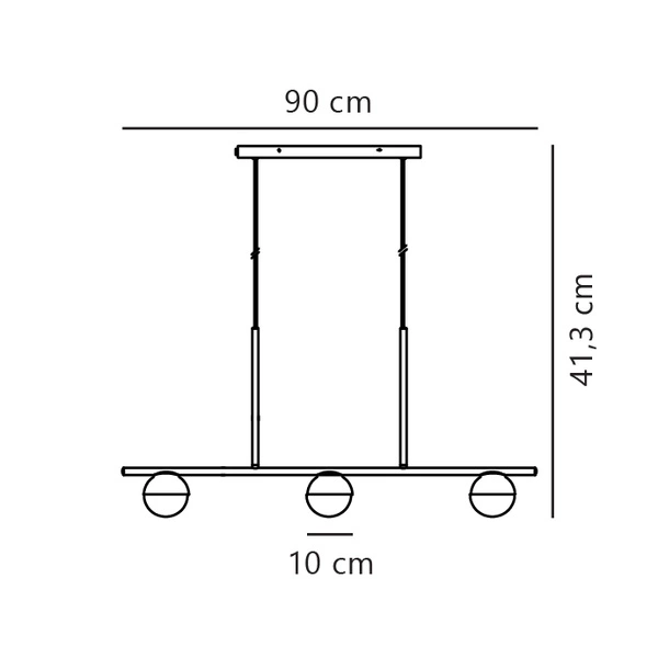 Lampa wisząca CONTINA G9 5W Metal | Mosiądz