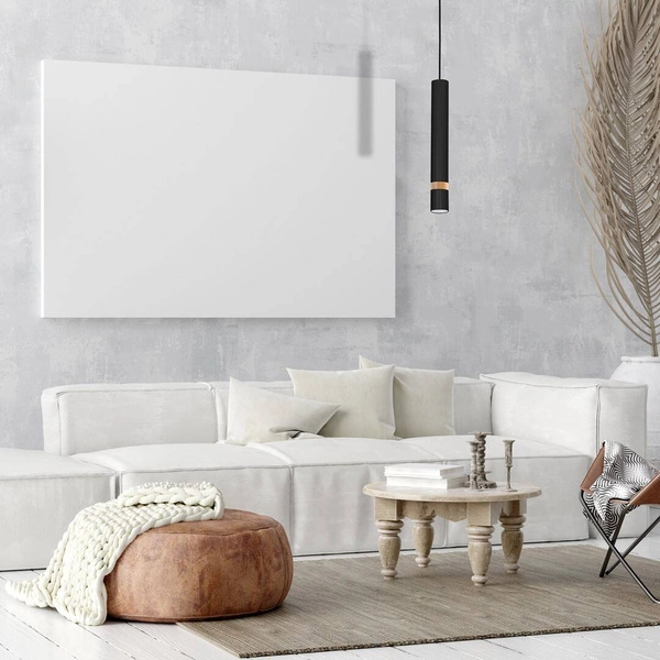 Lampa wisząca JOKER, MLP6305, czarny/drewno, 1x8W GU10