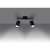 Lampa sufitowa LEMMI 2, czarny/chrom, 2x40W GU10, SL.1127
