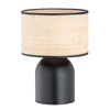 Lampa biurkowa Emibig ASPEN LN1 Czarny/RATTAN 1324/LN1