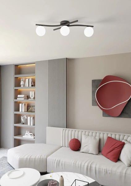 Lampa sufitowa Emibig OPUS 3 BL OPAL 1390/3