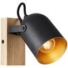 Lampa ścienna Tronte Brilliant 1 1x28W E14 Metal/Drewno Złoty/Czarny