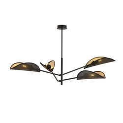 Lampa sufitowa Emibig VENE 4 Czarny/GOLD 1158/4
