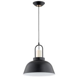 Lampa wisząca ALFA MIRAVE CZARNO-ZŁOTA 1xE27 40cm | 61319