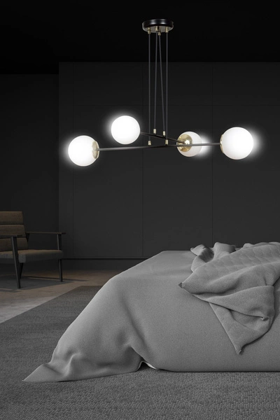 Lampa wisząca Emibig OGNIS 4 Czarny 966/4