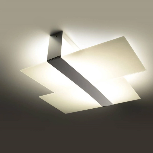 Plafon MASSIMO SL.0188 biały/chrom 2 x E27