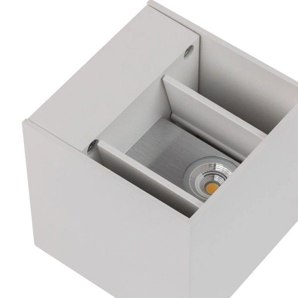 Kinkiet sześcian LED CUBE BIAŁY 10cm