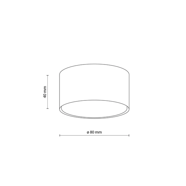 Plafon lampa do salonu DALLAS GX53 10W LED wys. 7,5cm | złoty 6096
