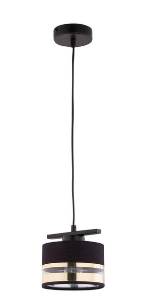 Nowoczesna lampa wisząca SOFIA 1 ZWIS czarny/złoty 32163