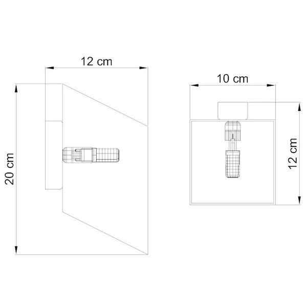 Kinkiet TUNNEL, Aluminium, Biały, G9 40W, SL.0376