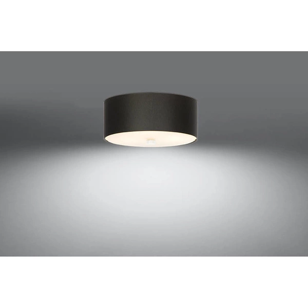 Lampa sufitowa SKALA SL.0760, 30cm, czarna, 3x60W E27