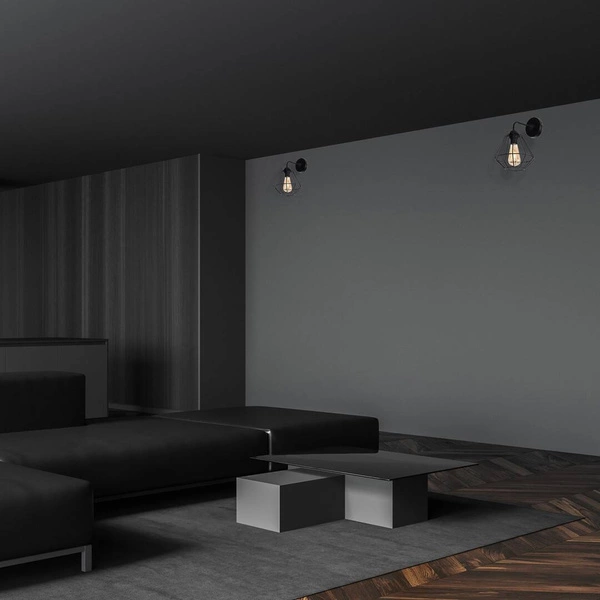 INDUSTRIALNY Kinkiet COLIN BLACK 1xE27 MLP4788