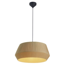 Lampa wisząca DICTE E27 60W Tekstylia | Beżowy