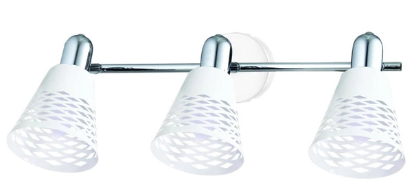 Lampa sufitowa/ścienna DISCOVERY listwa 93-62178 chrom/biały 3xE14