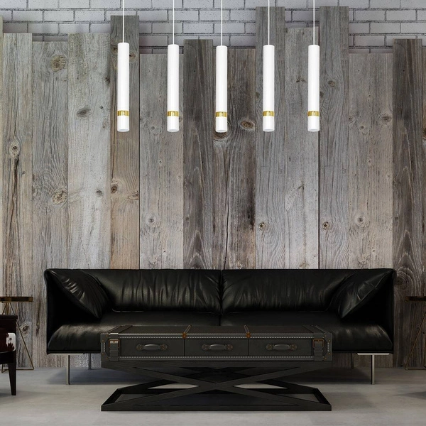 Lampa wisząca JOKER, MLP6122, biały/złoty, 5x8W GU10