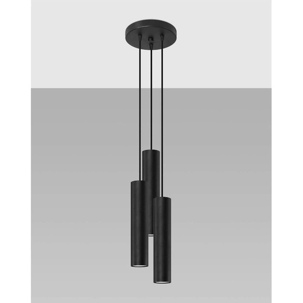 Lampa wisząca LAGOS 3P, SL.1079, czarny, 3x40W GU10